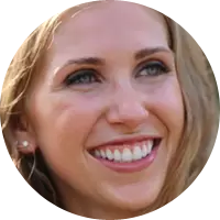 Healthy, bright smile after cosmetic dentistry at Crossroads Dental Group